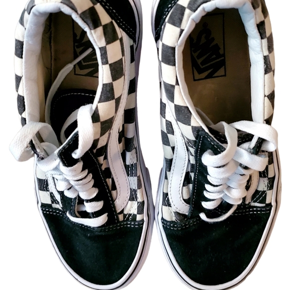 Unisex Old Skool Checkered Vans - Picture 2 of 12